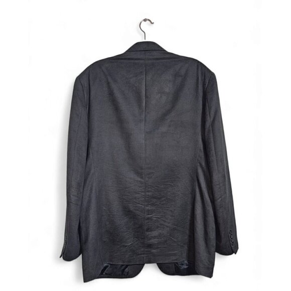 Stafford micro-polyester suede dark gray 44L blazer sport coat - Picture 3 of 7